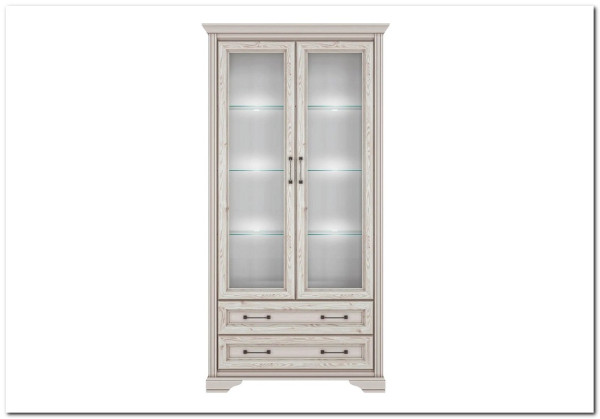 Шкаф-витрина Stylius (Стилиус) B169-REG2W2S BRW} заказать в Санкт Петербурге по цене 46 180 руб. с доставкой в Санкт Петербург