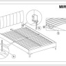 Кровать Signal MIRAGE VELVET TAP. 186 черный/золотой 160/200} заказать в Санкт Петербурге по цене 66 015 руб. с доставкой в Санкт Петербург