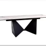 Стол обеденный Signal PETERSON Ceramic 160 раскладной (Statuario Venato белый/черный мат)} заказать в Санкт Петербурге по цене 162 833 руб. с доставкой в Санкт Петербург