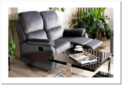 Диван-реклайнер Signal SPENCER 2 VELVET (серый)