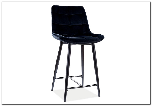 Барный стул Signal CHIC H-2 VELVET (черный)} заказать в Санкт Петербурге по цене 12 364 руб. с доставкой в Санкт Петербург