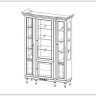 Витрина FL-W3 Florencja Taranko  } заказать в Санкт Петербурге по цене 379 773,90 руб. с доставкой в Санкт Петербург