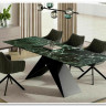 Стол обеденный Signal WESTIN Ceramic 160 раскладной (Verde Alpi морской/черный мат)} заказать в Санкт Петербурге по цене 152 669 руб. с доставкой в Санкт Петербург