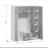 Купить Шкаф Koen SZF3D2S ясень снежный BRW с доставкой по России по цене производителя можно в магазине Другая Мебель в Санкт Петербурге