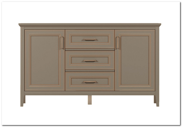 Комод Classic KOM2D3S глиняный серый BRW} заказать в Санкт Петербурге по цене 34 540 руб. с доставкой в Санкт Петербург