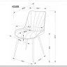 Стул кухонный Halmar K589 (серый/черный)} заказать в Санкт Петербурге по цене 10 642 руб. с доставкой в Санкт Петербург