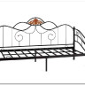 Купить Кровать Federica (mod. AT-881) 90*200 см (Day bed), красный дуб/черный с доставкой по России по цене производителя можно в магазине Другая Мебель в Санкт Петербурге