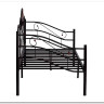 Купить Кровать Federica (mod. AT-881) 90*200 см (Day bed), красный дуб/черный с доставкой по России по цене производителя можно в магазине Другая Мебель в Санкт Петербурге