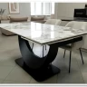 Стол обеденный Halmar FERNANDO 160 раскладной (белый мрамор/черный)} заказать в Санкт Петербурге по цене 120 335 руб. с доставкой в Санкт Петербург