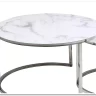 Комплект Signal ATLANTA B, 2 стола журнальных (эффект белого мрамора/хром)} заказать в Санкт Петербурге по цене 30 330 руб. с доставкой в Санкт Петербург