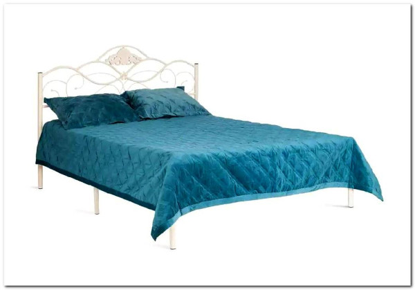 Купить Кровать Federica (mod. AT-881) 160*200 (Queen bed), Белый (butter white) с доставкой по России по цене производителя можно в магазине Другая Мебель в Санкт Петербурге