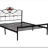 Купить Кровать Federica (mod. AT-881) 160*200 (Queen bed), красный дуб/черный с доставкой по России по цене производителя можно в магазине Другая Мебель в Санкт Петербурге