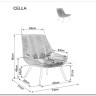 Кресло SIGNAL CELLA Brego 68 карри/черный} заказать в Санкт Петербурге по цене 24 687 руб. с доставкой в Санкт Петербург