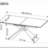 Стол обеденный Halmar LUCIANO 180 раскладной (белый мрамор/черный)} заказать в Санкт Петербурге по цене 164 345 руб. с доставкой в Санкт Петербург