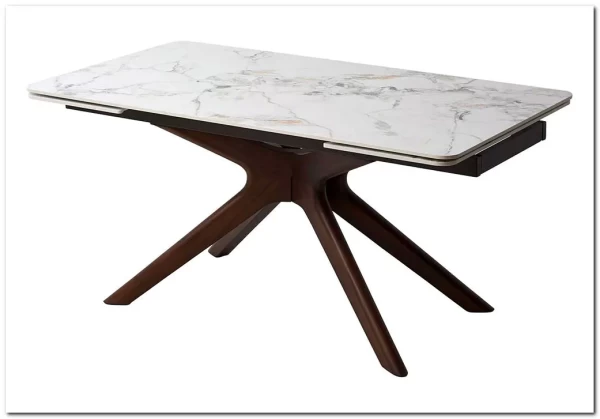 Стол EDER 160 GLOSS COLD JADE SOLID CERAMIC / Орех, ®DISAUR} заказать в Санкт Петербурге по цене 100 800 руб. с доставкой в Санкт Петербург