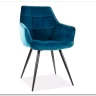Стул кухонный LILIA VELVET  Signal (бирюзовый/черный)} заказать в Санкт Петербурге по цене 15 867 руб. с доставкой в Санкт Петербург