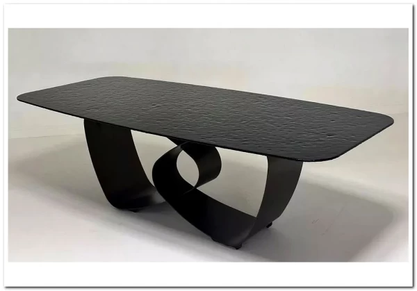 Стол TOVE 240 GREY, стекло BUBBLE / Шоколадное золото каркас ®DISAUR} заказать в Санкт Петербурге по цене 150 500 руб. с доставкой в Санкт Петербург