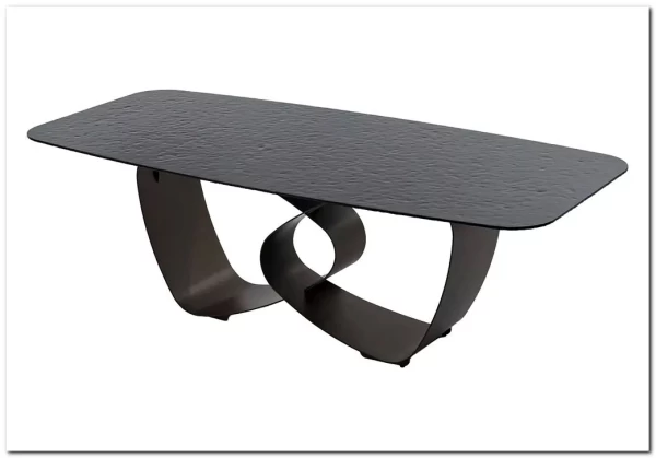 Стол TOVE 240 GREY, стекло BUBBLE / Шоколадное золото каркас ®DISAUR} заказать в Санкт Петербурге по цене 150 500 руб. с доставкой в Санкт Петербург