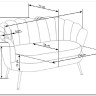 Софа Halmar AMORINITO XL (светло-розовый/золотой)} заказать в Санкт Петербурге по цене 44 150 руб. с доставкой в Санкт Петербург