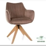Стул кухонный Signal AZALIA D Velvet Bluvel 40 поворотный (темно-бежевый/дуб)} заказать в Санкт Петербурге по цене 21 209 руб. с доставкой в Санкт Петербург