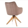 Стул кухонный Signal AZALIA D Velvet Bluvel 40 поворотный (темно-бежевый/дуб)} заказать в Санкт Петербурге по цене 21 209 руб. с доставкой в Санкт Петербург