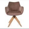Стул кухонный Signal AZALIA D Velvet Bluvel 40 поворотный (темно-бежевый/дуб)} заказать в Санкт Петербурге по цене 21 209 руб. с доставкой в Санкт Петербург