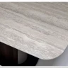 Стол DAGFINN 160 IVORY TRAVERTINE SOLID CERAMIC / Кофе / Орех, ®DISAUR} заказать в Санкт Петербурге по цене 95 600 руб. с доставкой в Санкт Петербург