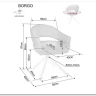 Стул кухонный Signal BORGO Raven 07 поворотный (серый/черный)} заказать в Санкт Петербурге по цене 19 050 руб. с доставкой в Санкт Петербург