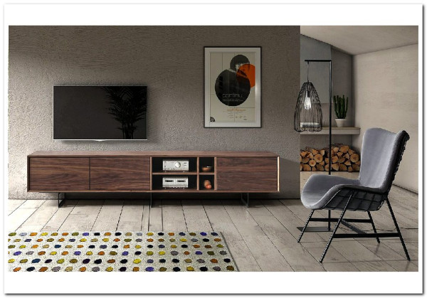Тумба ТВ DUPEN TV130 WALNUT} заказать в Санкт Петербурге по цене 89 700 руб. с доставкой в Санкт Петербург