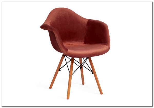 Кресло Secret De Maison CINDY SOFT (EAMES) (mod. 101) коралловый (HLR 44)/натуральный} заказать в Санкт Петербурге по цене 7 720 руб. с доставкой в Санкт Петербург