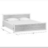 Купить Кровать Koen LOZ180x200 ясень снежный BRW с доставкой по России по цене производителя можно в магазине Другая Мебель в Санкт Петербурге