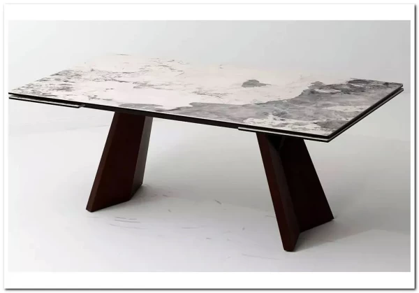 Стол BRIAN 200 MATTE PANDORA керамика на стекле/ Орех, ®DISAUR} заказать в Санкт Петербурге по цене 133 100 руб. с доставкой в Санкт Петербург