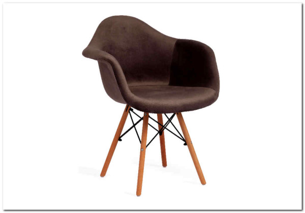 Кресло Secret De Maison CINDY SOFT (EAMES) (mod. 101) серый (HLR 24)/натуральный} заказать в Санкт Петербурге по цене 7 720 руб. с доставкой в Санкт Петербург