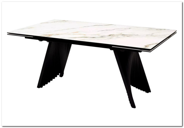 Стол IVAR 180 MARBLES KL-188 Контрастный мрамор, итальянская керамика} заказать в Санкт Петербурге по цене 124 700 руб. с доставкой в Санкт Петербург