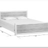 Купить Кровать Koen LOZ140x200 ясень снежный BRW с доставкой по России по цене производителя можно в магазине Другая Мебель в Санкт Петербурге