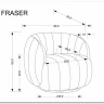 Кресло Halmar FRASER (кремовый)} заказать в Санкт Петербурге по цене 36 716 руб. с доставкой в Санкт Петербург