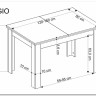 Стол обеденный Halmar BAGIO 120 раскладной (дуб артизан/черный)} заказать в Санкт Петербурге по цене 28 173 руб. с доставкой в Санкт Петербург