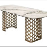 Стол CHIAVARI 220 KL-188 Контрастный мрамор матовый, итальянская керамика / Шампань, DISAUR} заказать в Санкт Петербурге по цене 96 480 руб. с доставкой в Санкт Петербург