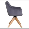 Стул кухонный Signal AZALIA D Velvet Bluvel 14 поворотный (серый/дуб)} заказать в Санкт Петербурге по цене 21 209 руб. с доставкой в Санкт Петербург