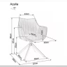 Стул кухонный Signal AZALIA D Velvet Bluvel 14 поворотный (серый/дуб)} заказать в Санкт Петербурге по цене 21 209 руб. с доставкой в Санкт Петербург