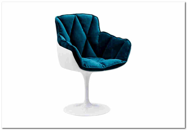 Кресло DС-1571D Marin blue fabric 7033-29} заказать в Санкт Петербурге по цене 25 800 руб. с доставкой в Санкт Петербург