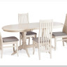 Стул DOLCE мягкое сидение бук, ivory white, велюр Tenerife Ultimate grey} заказать в Санкт Петербурге по цене 9 920 руб. с доставкой в Санкт Петербург