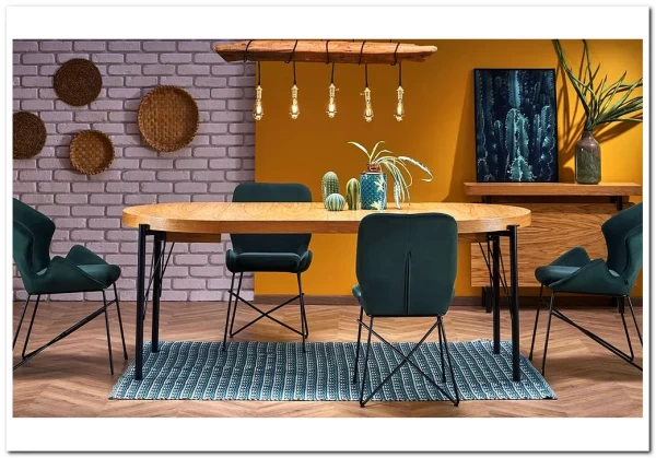 Стол обеденный Halmar INFERNO раскладной (дуб натуральный/черный)} заказать в Санкт Петербурге по цене 139 092 руб. с доставкой в Санкт Петербург