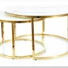 Комплект Signal MUSE, 2 стола журнальных эффект белого мрамора/золотой} заказать в Санкт Петербурге по цене 63 068 руб. с доставкой в Санкт Петербург