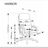 Кресло компьютерное Halmar HARBOR (черный)} заказать в Санкт Петербурге по цене 24 820 руб. с доставкой в Санкт Петербург