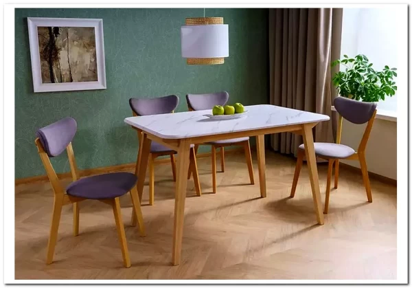 Стол обеденный Signal MARCUS 120 (эффект белого мрамора/дуб)} заказать в Санкт Петербурге по цене 24 746 руб. с доставкой в Санкт Петербург