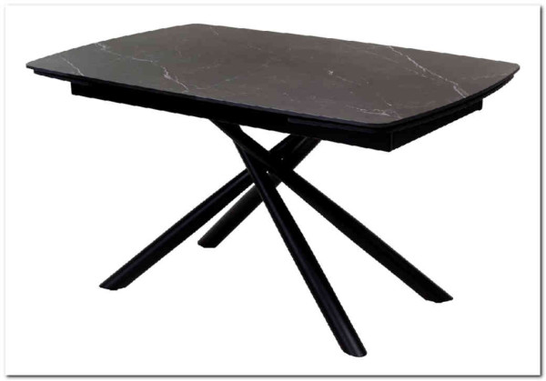 Стол RIVOLI 140 MATT BLACK MARBLE SOLID CERAMIC / BLACK} заказать в Санкт Петербурге по цене 67 470 руб. с доставкой в Санкт Петербург