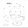 Кресло Halmar SHELL (кремовый)} заказать в Санкт Петербурге по цене 33 801 руб. с доставкой в Санкт Петербург
