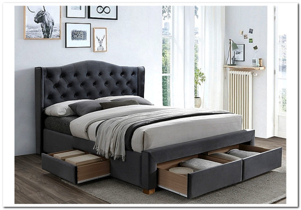 Кровать ASPEN II VELVET BLUVEL 14 160/200 Signal} заказать в Санкт Петербурге по цене 82 622 руб. с доставкой в Санкт Петербург