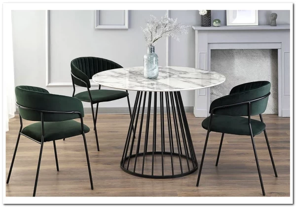 Стол обеденный Halmar BRODWAY белый мрамор/черный} заказать в Санкт Петербурге по цене 30 047 руб. с доставкой в Санкт Петербург